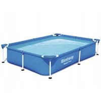 Бассейн каркасный прямоугольный 56401 Steel Pro Pools 221х150х43см