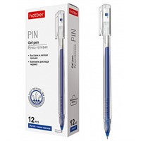 Ручка гелевая Pin Синяя 0,5мм GP_064524 Hatber