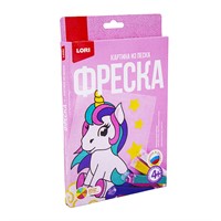 Набор для творчества Фреска.Картина из песка "Единорожка" Пз/Ф-017 Lori