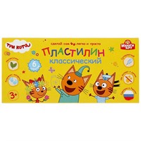 Пластилин 6цв Три кота MODCLAY-6-120G-TC