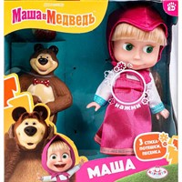 Кукла Карапуз 83031X23 Маша 15см, озвуч., Мишка,Маша И МЕДВЕДЬ
