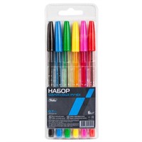 Набор ручек 6 цв. на масл. осн. 60040 Hatber