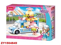 Конструктор Розовая мечта 38-0993B Foodcar 154 дет. в коробке