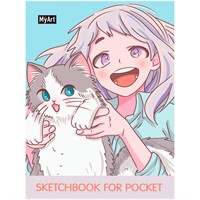 Скетчбук 462-0-129-77382-9 Милый котик аниме MyArt.