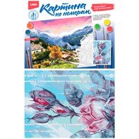 Набор Для Творчества Картина по номерам на картоне 28,5*38 см Нежный цветок Кпн-260 Lori