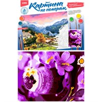 Набор Для Творчества Картина по номерам на картоне 28,5*38 см Яркий десерт Кпн-263 Lori
