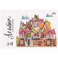 Альбом для рисования 24 л. "Домики" С4591-14