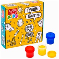 Гуашь 16цв FORUM Office Collection KIDS 25мл FG-216-R