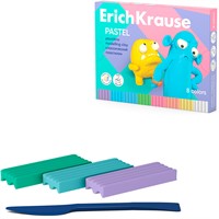 Пластилин 8цв со стеком Jolly Friends Pastel 61351 /Erich Krause/.