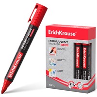 Маркер красный перманентный ErichKrause  P-400 30988