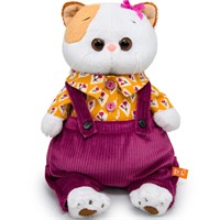 Ли-Ли Кошечка в вельветовом полукомбинезоне LK24-145