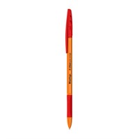 Ручка шариковая красная 0,7мм Berlingo "Tribase grip orange" 355444
