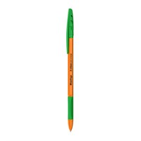 Ручка шариковая зеленая 0,7мм Berlingo "Tribase grip orange" 355443