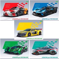 Альбом для рисования 12 л. Автоспорт "ECO" 12А4C Hatber