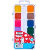 Акварель 24цв FORUM Office Collection KIDS мед. б/к FA-EV-124-R