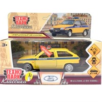 Модель 2108-12-SLPOL-YE LADA-2108 "СПУТНИК" ПОЛИЦИЯ 12 см Технопарк в коробке
