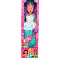 Кукла Карапуз KT8100-PRINCESS-22-RU Марина 81см АБВГДЕЙКА в платье, цв. волосы, 100 фраз