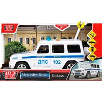 Модель GCLASS-21PLPOL-WH MERCEDES-BENZ G-CLASS ПОЛИЦИЯ 22 см Технопарк  в коробке /36/