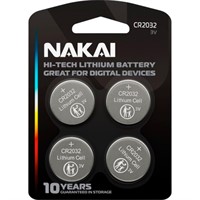 Элемент питания CR 2032 NAKAI Hi-Tech 4xBL 3V / цена за уп /