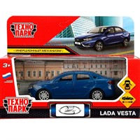 Модель VESTA-12-DBU LADA vesta 11,5 см, двери, темно-синий Технопарк  в кор.