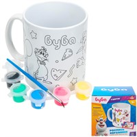 Набор для творчества Кружка для росписи БУБА МУЛЬТИ АРТ 100MUG-BU