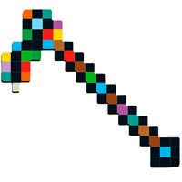Деревянная Мотыга пиксельная многоцвет, 29 см. 23045ЯиГ