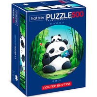 Пазл 500 Плюшевые панды Compact Box + Постер для сборки 089522