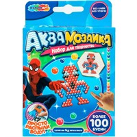 Набор для творчества Аквамозаика 100 бусин Спайдер МУЛЬТИ АРТ AQUA-122283