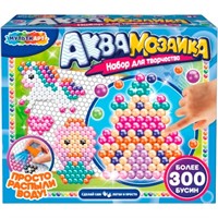 Набор для творчества Аквамозаика 300 бусин Замок МУЛЬТИ АРТ AB300-ZAM