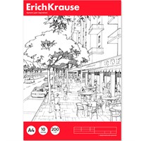 Бумага для черчения 10 л. вертикальная рамка 45011 ErichKrause