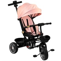 Велосипед трехколесный Dvizhok розовый FG240528288L-5 колеса ЭВА 12"/10"