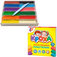 Пластилин 12цв Кроха 198 гр. 531328 /ЛУЧ/