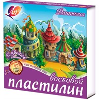 Пластилин 12цв Фантазия 25С 1523-08 восковой /ЛУЧ/