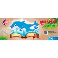 Акварель 14цв Zoo медовая б/к 22С 1418-08 /ЛУЧ/