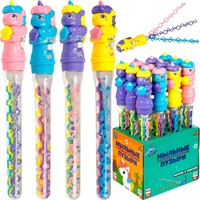 Мыльные пузыри Т25898 Мы-шарики! с веерным венчиком Единорог 160 мл 1toy