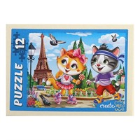 Пазл 12 Забавные котики №5 П12-2907