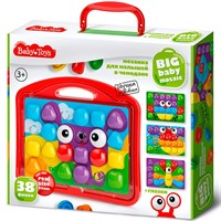 Мозаика для малышей в чемодане "Собачка" d4,5/38 эл Baby Toys 04103