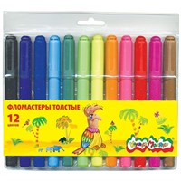 Фломастеры 12 цв. Каляка-маляка толстые ФТКМ12