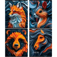 Тетрадь 80 л. клетка BG Paper Art 378637