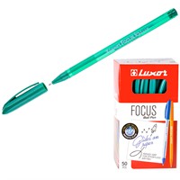 Ручка шариковая Luxor "Focus Icy" зеленая 1,0мм 1766