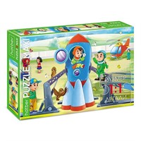 Пазл 15 эл. MAXI Космическая ракета 15ПЗ4_22532 Hatber