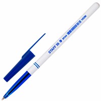 Ручка шариковая синяя 0.7мм STAFF Basic BP-244 142286