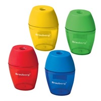 Точилка пластик с контейнером BRAUBERG Diamond 222491