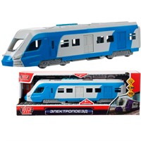 Модель IVOLGA-30PLMETRO-BUGY-WOD Трансмашхолдинг Электропоезд 30 см,синий Технопарк в кор.