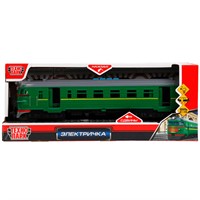 Модель COMTRAIN-30PL-GNGY ЭЛЕКТРИЧКА 30 см, 4 кнопки, инерц, зелен Технопарк  в коробке