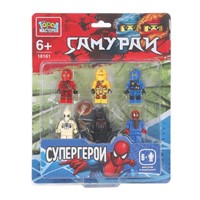 Город мастеров 18161-ZH фигурки самураи+супер герои -6 шт