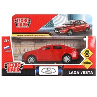 Модель VESTA-12-RD LADA vesta 11,5 см, двери, багаж, красный Технопарк в кор.