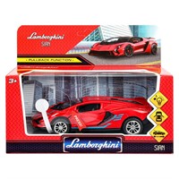 Модель 2301C0045-R свет-звук lamborghini sian 14.9см 1:32, двери, инерция, багаж. Технопарк в кор.