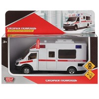 Модель 1022S-R свет-звук "скорая помощь", 17 см, двери, инерц Технопарк в кор.