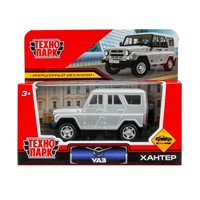 Модель HUNTER-11-SR UAZ хантер длина 10,5 см, инерция, серебристый Технопарк в кор.